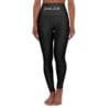 John 3:16 Black & Silver High Waisted Yoga Leggings