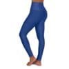 John 3:16 Navy Blue & Silver High Waisted Yoga Leggings
