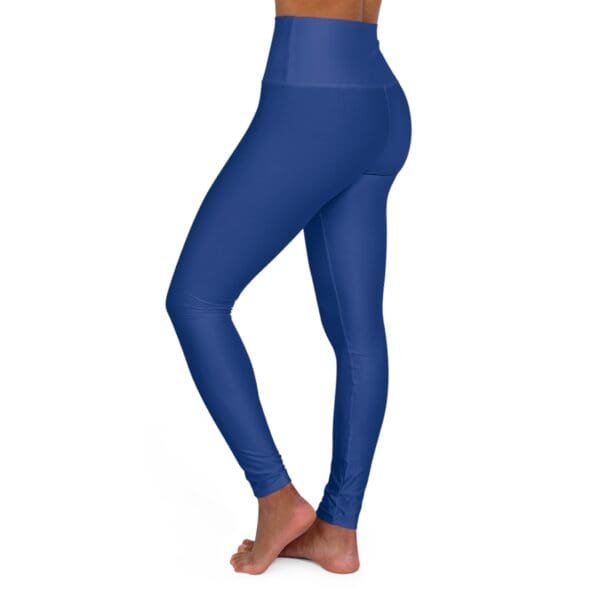 John 3:16 Navy Blue & Silver High Waisted Yoga Leggings