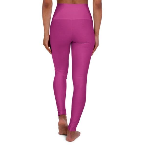 John 3:16 Plum & Silver High Waisted Yoga Leggings