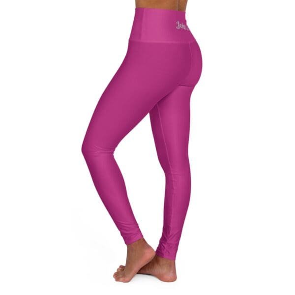 John 3:16 Pink & Silver High Waisted Yoga Leggings