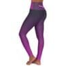 Phillipians 4:13 Black & Purple Gradient High Waisted Yoga Leggings