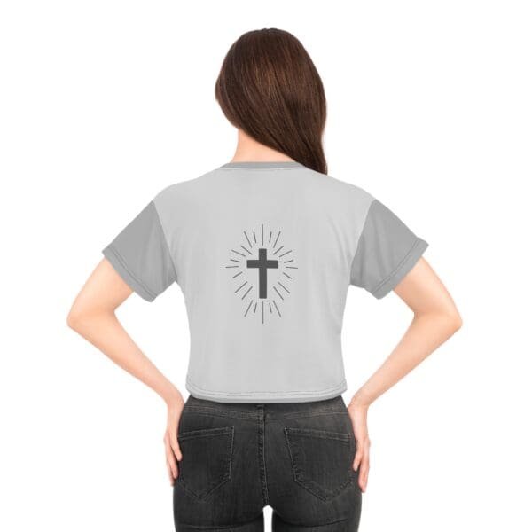Believe John 3:16 Crop Tee Shirt