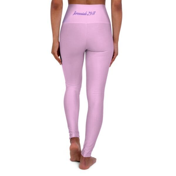 Jeremiah 29:11 Pink & Purple High Waisted Yoga Leggings