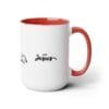 I I Start My Mornings with Jesus Two-Tone, 15oz Coffee Mugs
