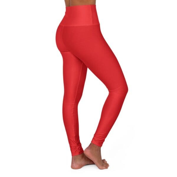 John 3:16 Red & Silver High Waisted Yoga Leggings