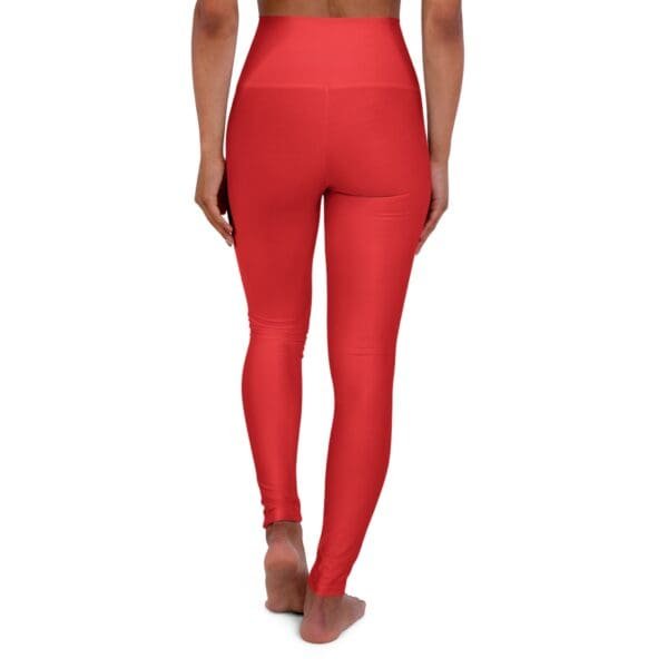 John 3:16 Red & Silver High Waisted Yoga Leggings