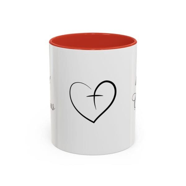 1st Jesus Then Coffee 11oz, C-handle Accent Coffee Mug