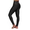 John 3:16 Black & Silver High Waisted Yoga Leggings