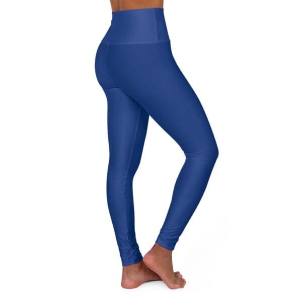 John 3:16 Navy Blue & Silver High Waisted Yoga Leggings