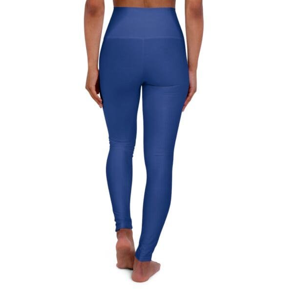 John 3:16 Navy Blue & Silver High Waisted Yoga Leggings