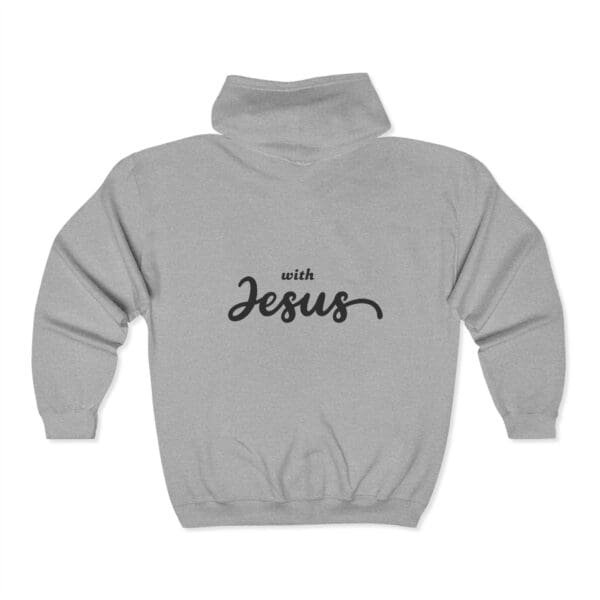I start my mornings with Jesus Unisex Heavy Blend™ Full Zip Hooded Sweatshirt