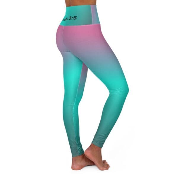 8974331484940173833_2048.jpeg Proverbs 3:5 Black, Teal & Purple Gradient High Waisted Yoga Leggings