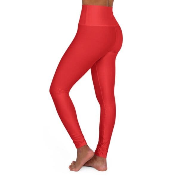 John 3:16 Red & Silver High Waisted Yoga Leggings